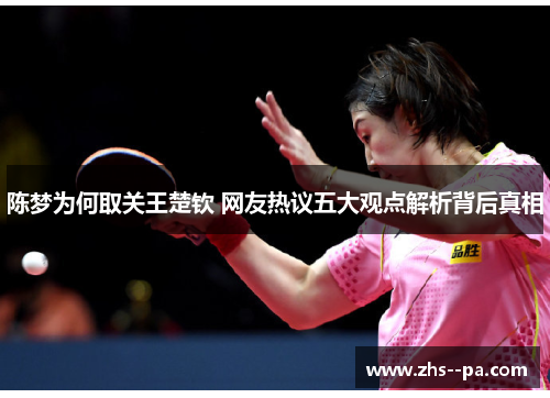 陈梦为何取关王楚钦 网友热议五大观点解析背后真相